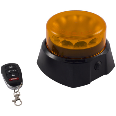 C12 LED, Magnet, Blixt/Rotorljus, uppladdningsbar, 12V