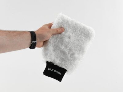 Pure:est Tvätthandske mikrofiber - Vit