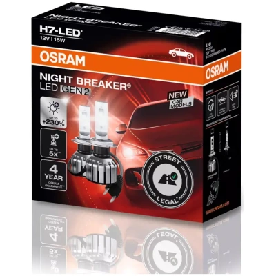 OSRAM NIGHT BREAKER H7-LED GEN2 | Laglig ersättningslampa