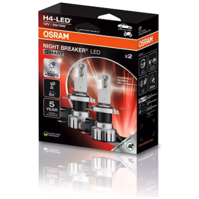 OSRAM NIGHT BREAKER H4 SMART-LED | Laglig ersättningslampa