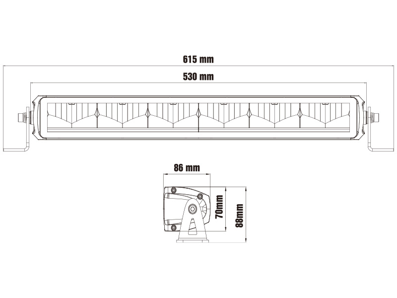 OPTIBEAM Dual All Weather | LED-ljusramp vit/orange DRL - Bild 15