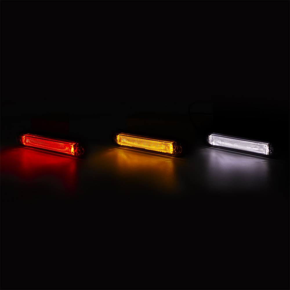 Positionsljus GRAPHITE, 134x27x14mm - Vit, orange eller röd