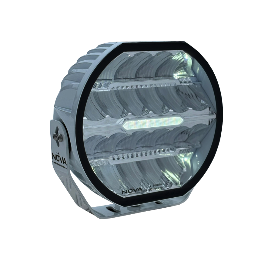 5-pack Nova-Beam-ONE - 9" LED extraljus, Vitt -komplett paket RALLY-5 - Bild 5