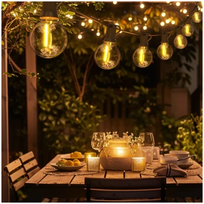 CALEX Partyslinga Varmvit 45m