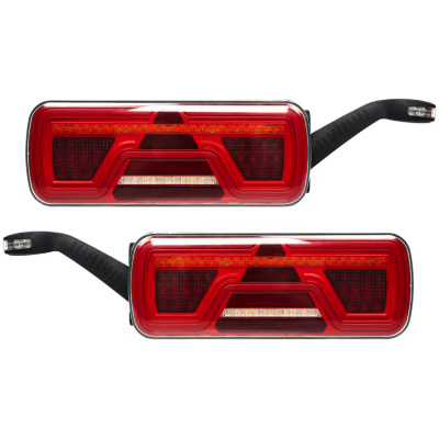 LED bakljus 10–30V för släp – 6 funktioner med dynamisk blinkers