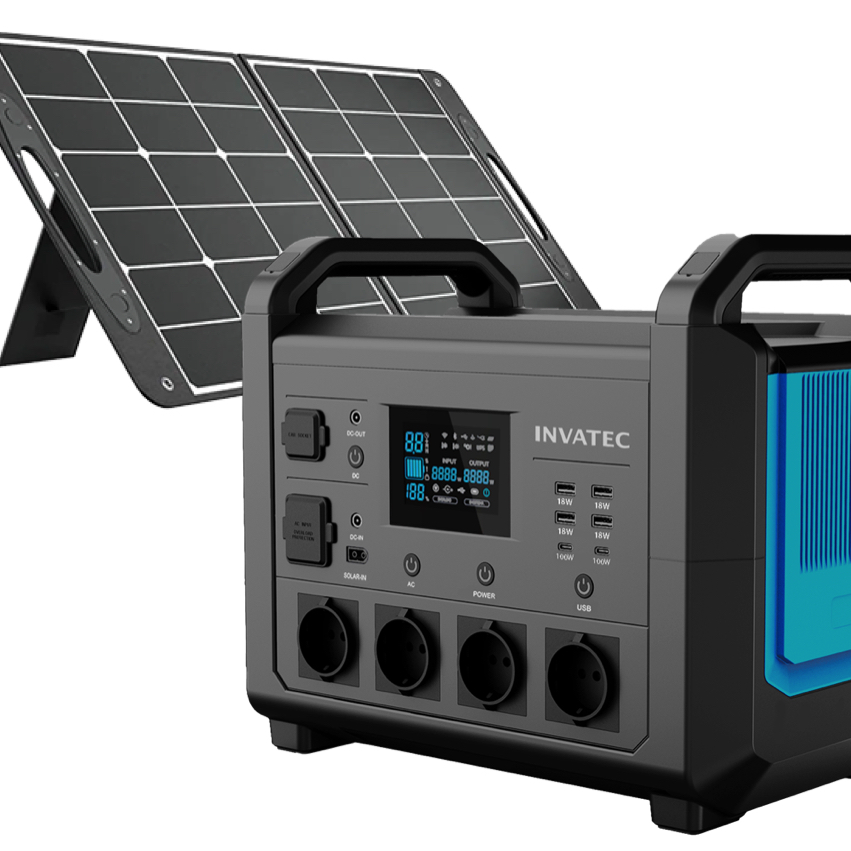 Invatec Powerpack 1600W + Solpanel 100W