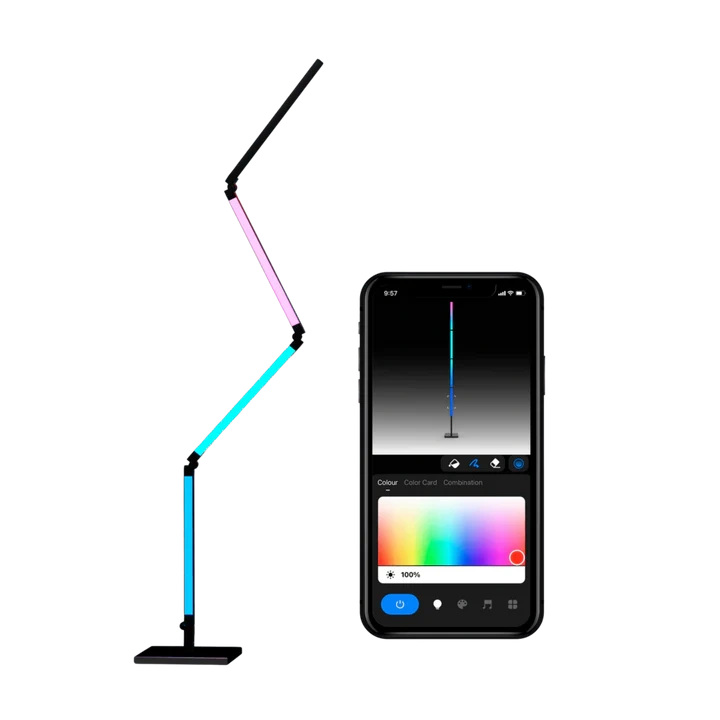 CALEX Smart Vikbar Golvlampa RGB